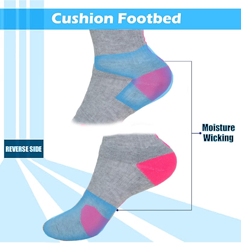 Popuid Youth Thick Basketball Socks for Boys - Cushioned Sports Compression Sock for Active Kids, Fits Ages 6-12 - Image 4